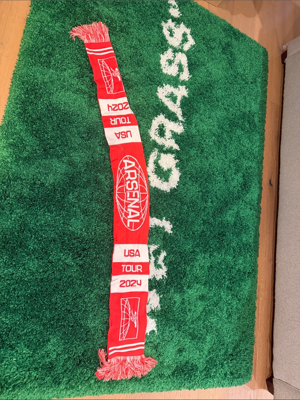 2024 Arsenal USA Tour Red Fan Scarf